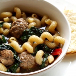 Meatball & Swiss Chard Soup