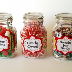Christmas Candy Jar Labels