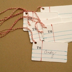 Anthro Penmanship Gift Tags