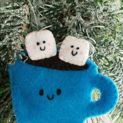 Felt Hot Cocoa Ornament