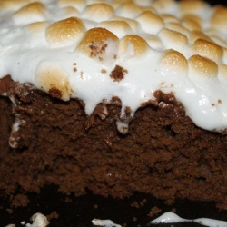Gingerbread S'mores Cake