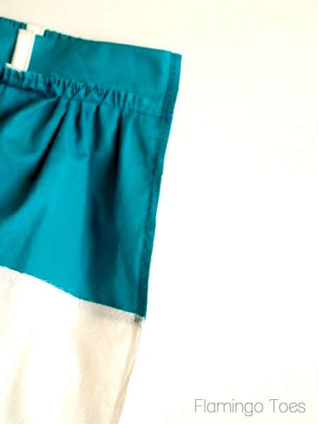 Cute Colorblock Skirt with Sash