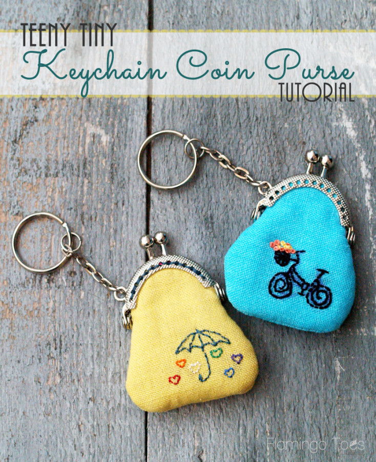 Tiny Keychain Coin Purse Tutorial