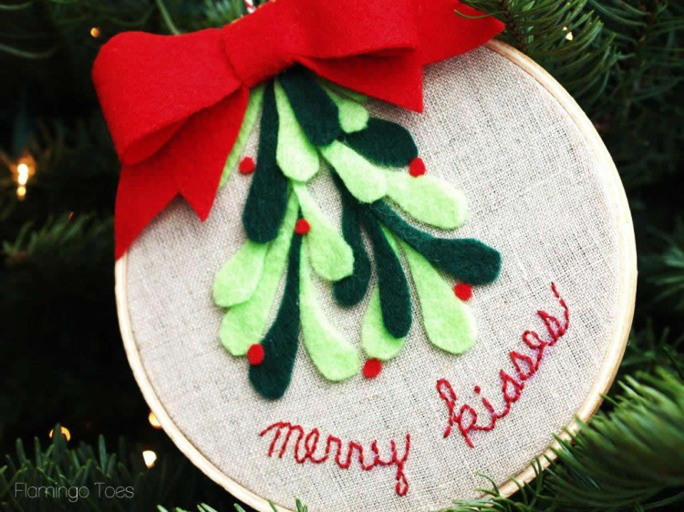 Merry Kisses Ornament