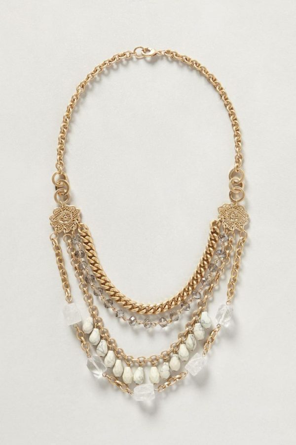 Anthropologie Ceynote Layered Necklace diy knockoff