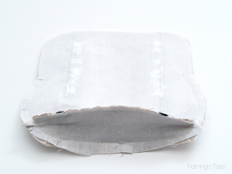 Linen and Lace Bow Clutch