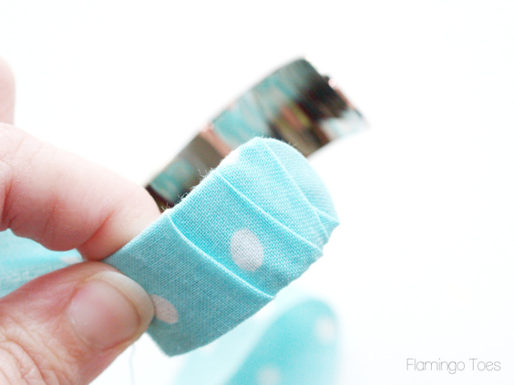 wrapping cuff with fabric