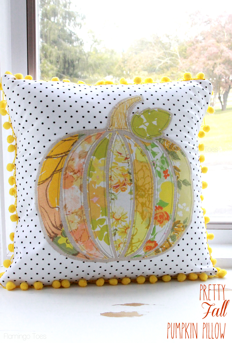 Pretty Fall Pumpkin Pillow