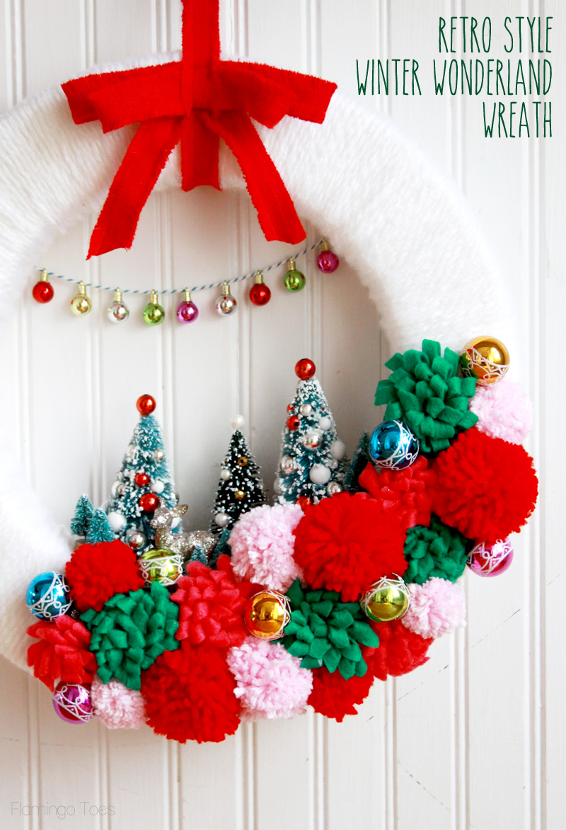 Retro Winter Wonderland Wreath