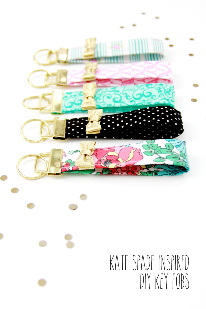 Kate Spade Inspired Key Fobs - these are so cute and look so easy to make!