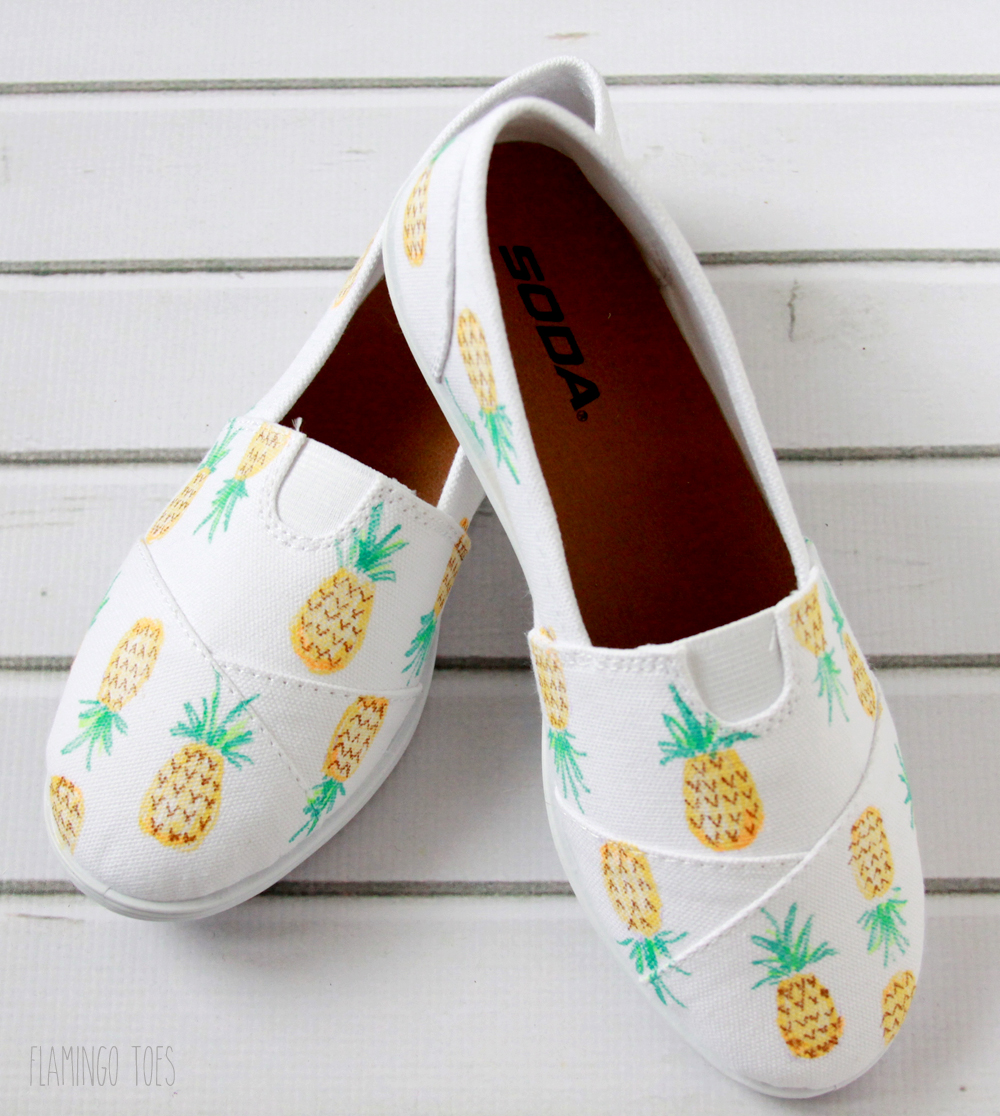 Cute Pineapple Canvas Shoes