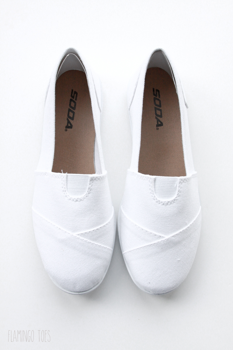 White Canvas Shoes