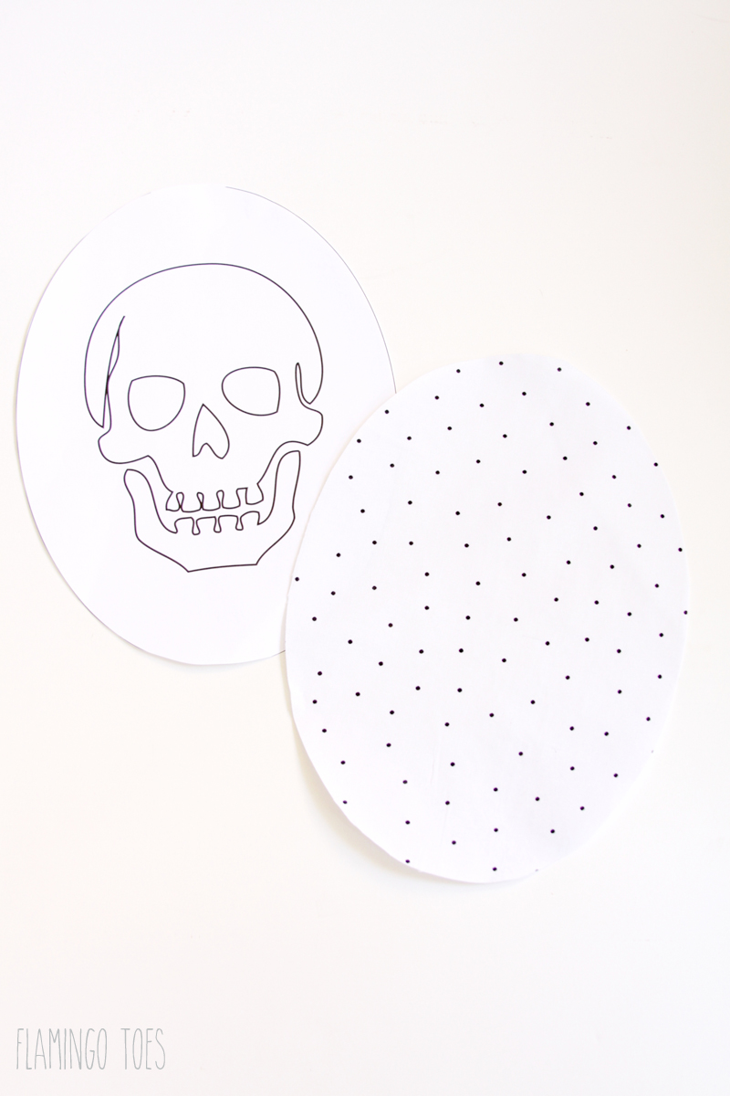 Fabric Skull for Pillow