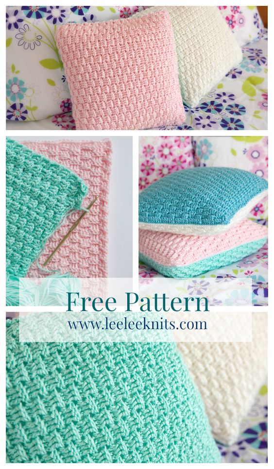 Pastel Crochet Pillows